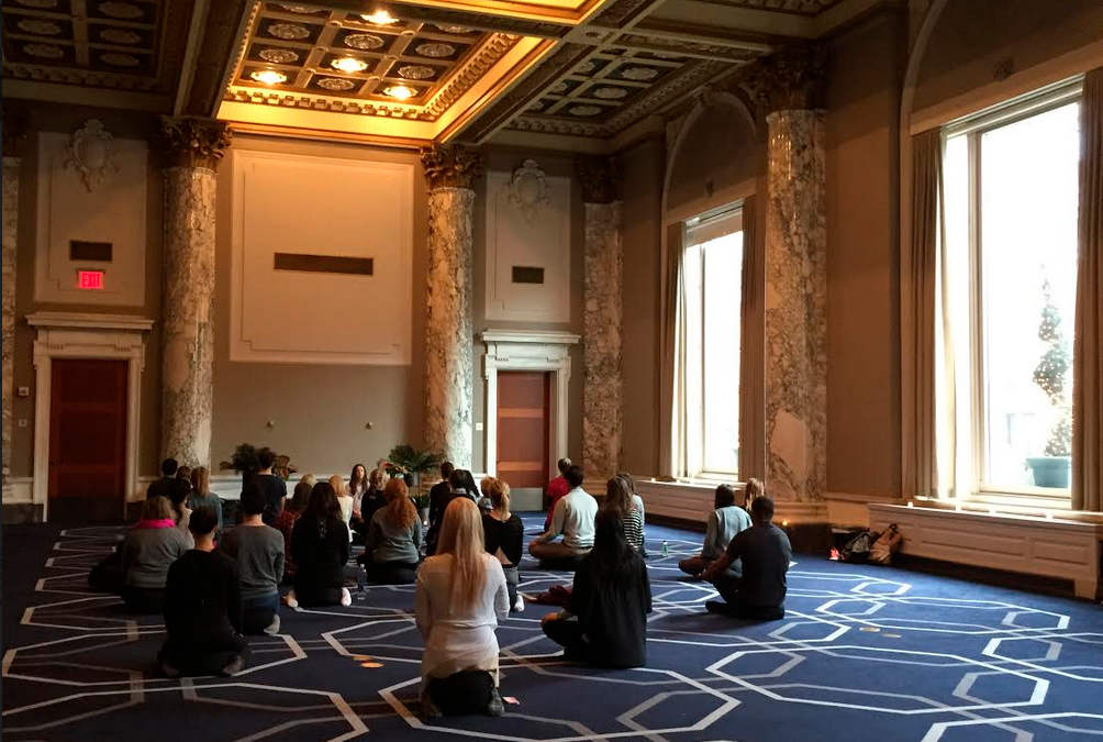 Why are New Yorkers flocking to meditation sessions?